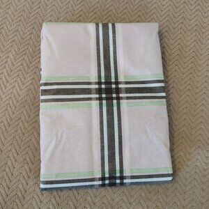 84" X 60" Rectangular Tablecloth, Vinyl, Spill Proof, Lined/backed.